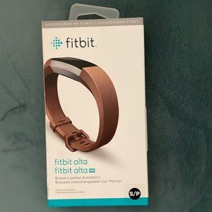 Fitbit Alta/Alta HR brown leather band (S/P)